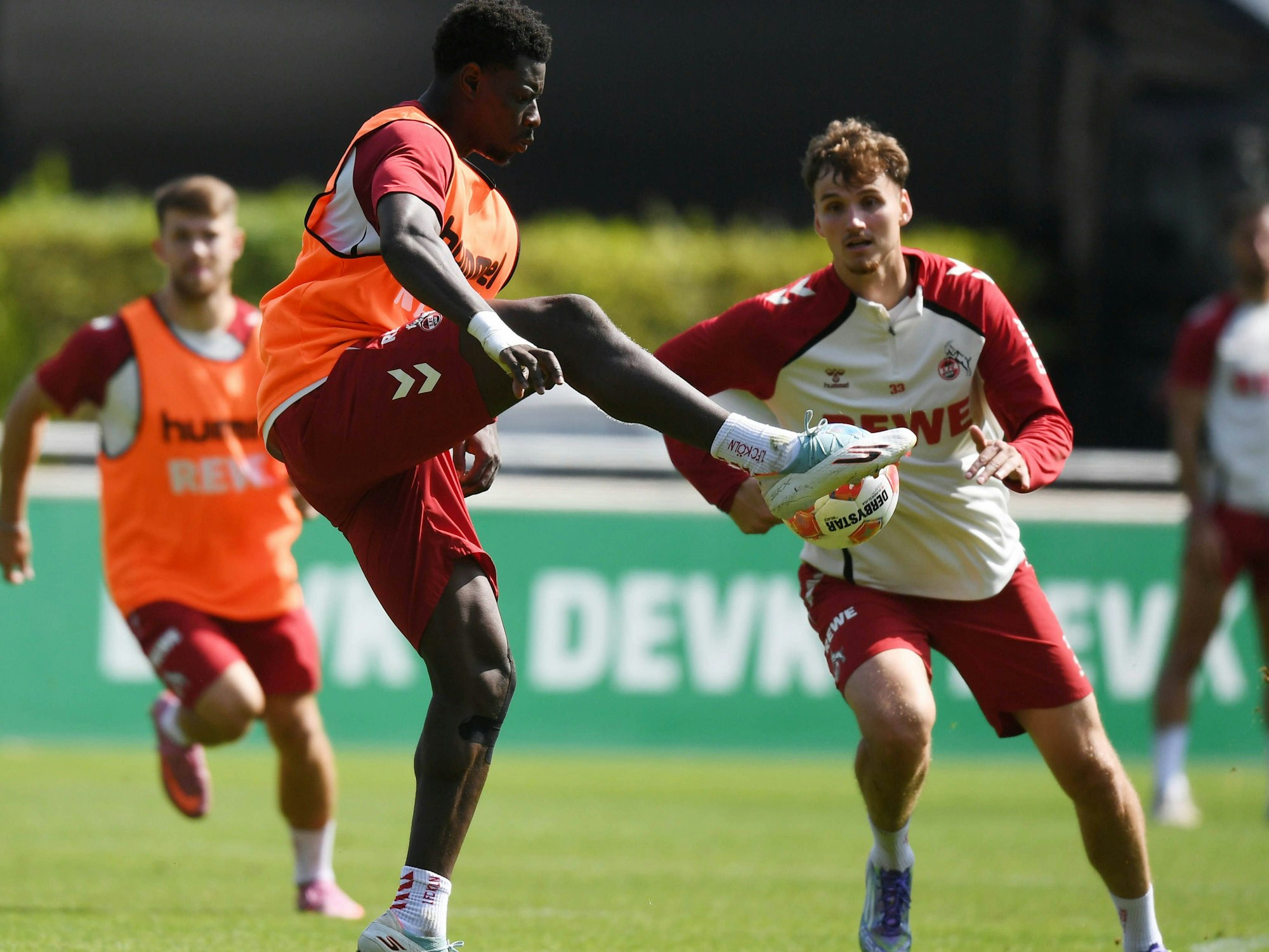 Rav van den Berg im Zweikampf mit Ache.