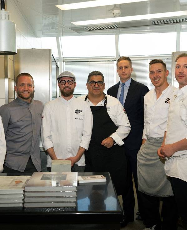 Die Spitzen-Köche bei der Kitchenparty im Wasserturm-Hotel.