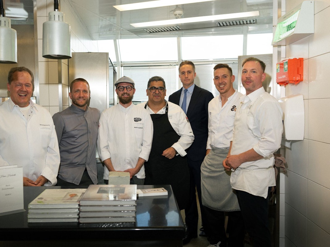 Die Spitzen-Köche bei der Kitchenparty im Wasserturm-Hotel.