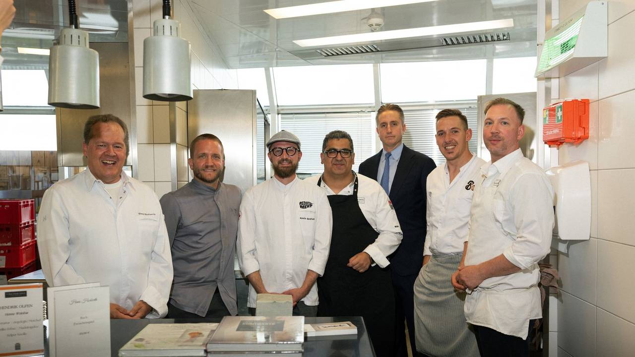 Die Spitzen-Köche bei der Kitchenparty im Wasserturm-Hotel.