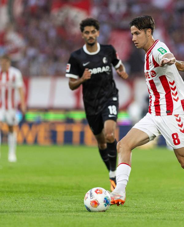 Denis Huseinbasic im Spiel gegen Freiburg.