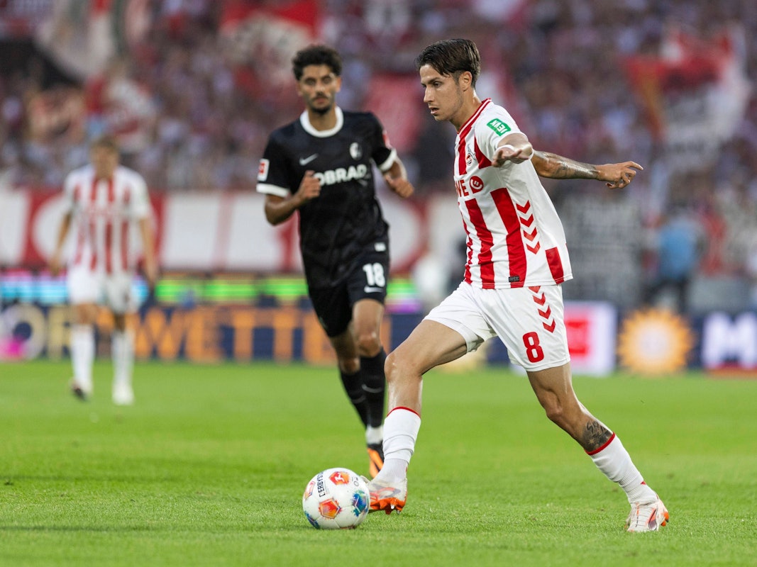 Denis Huseinbasic im Spiel gegen Freiburg.