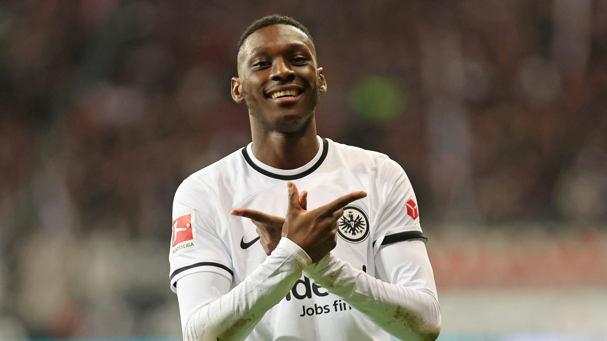 Randal Kolo Muani in der Bundesliga im Trikot von Eintracht Frankfurt.