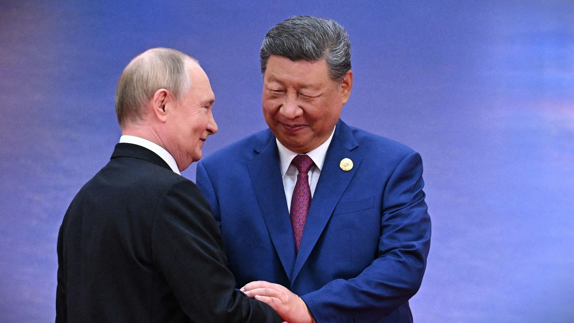 Kremlchef Wladimir Putin zusammen mit dem chinesischen Präsidenten Xi Jinping am Sonntag in Tianjin.