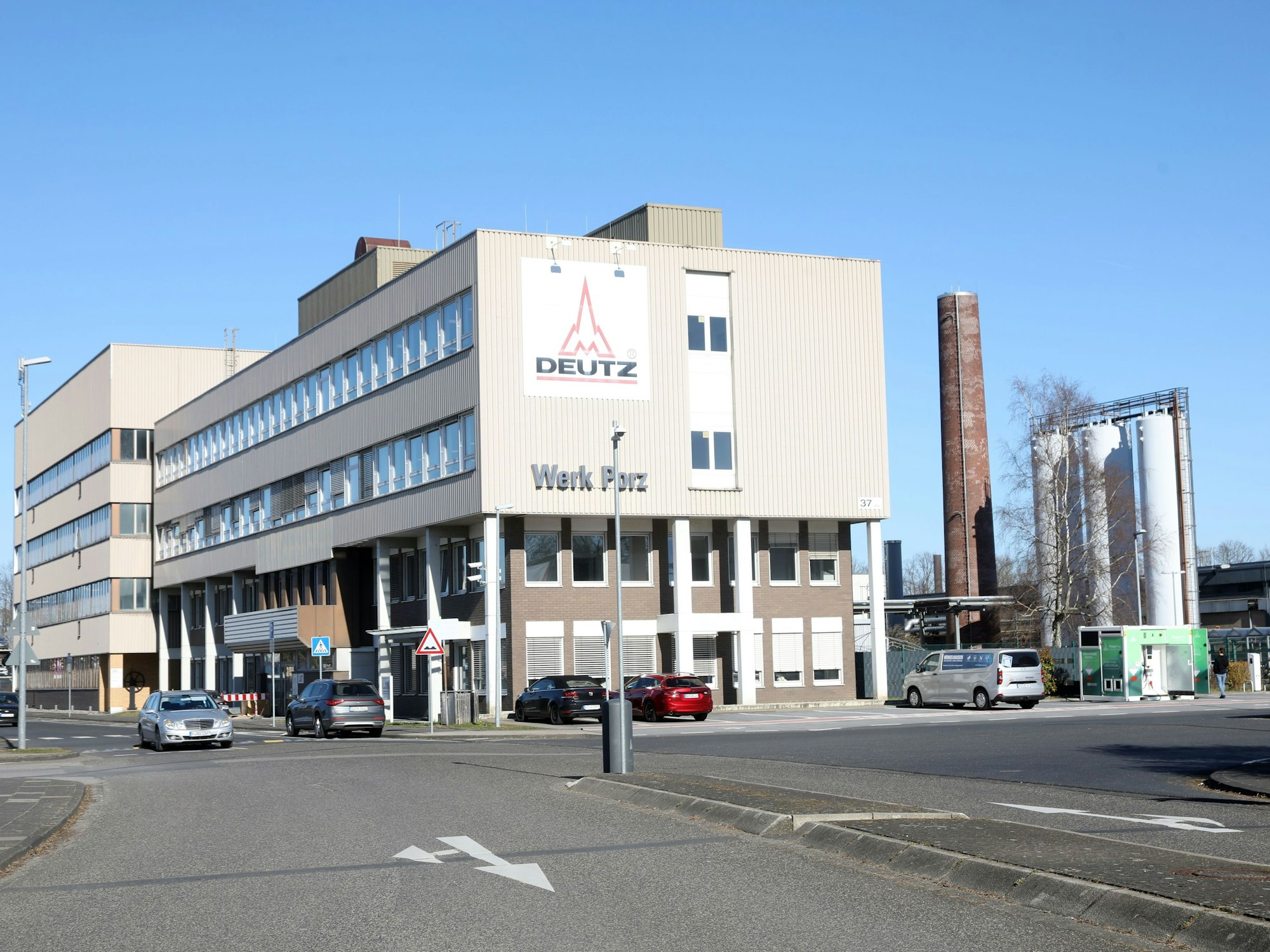 Blick auf das Porzer Werk der Deutz AG.