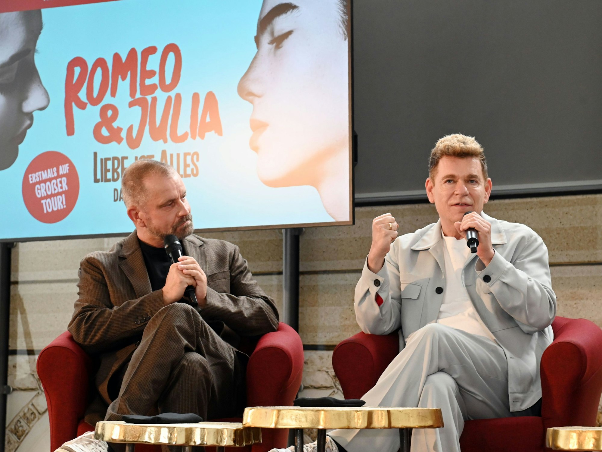 Vorstellung des neuen Musicals „Romeo & Julia – Liebe ist alles“ mit Peter Plate und Ulf Leo Sommer.