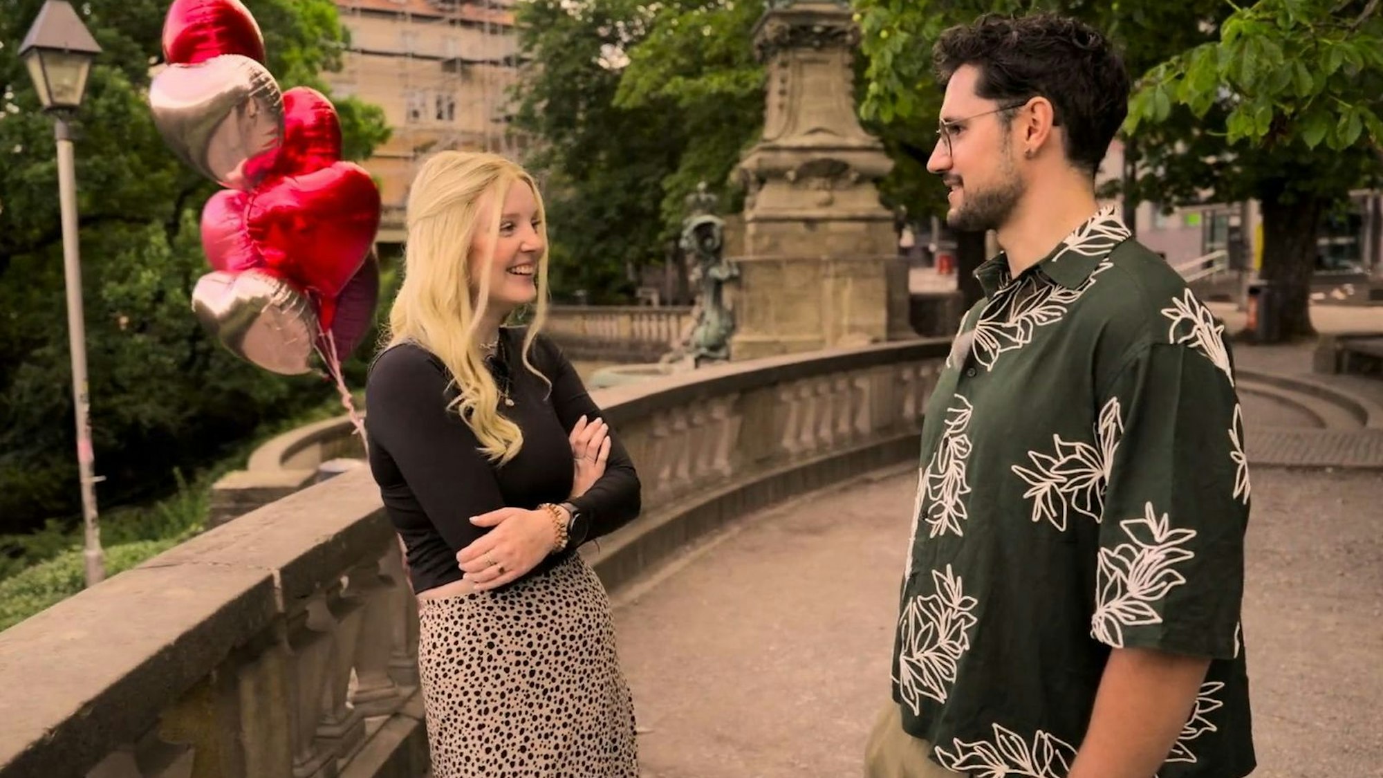 Funkt's bei Marlene und Jannik? (Bild: ARD/ Screenshot)