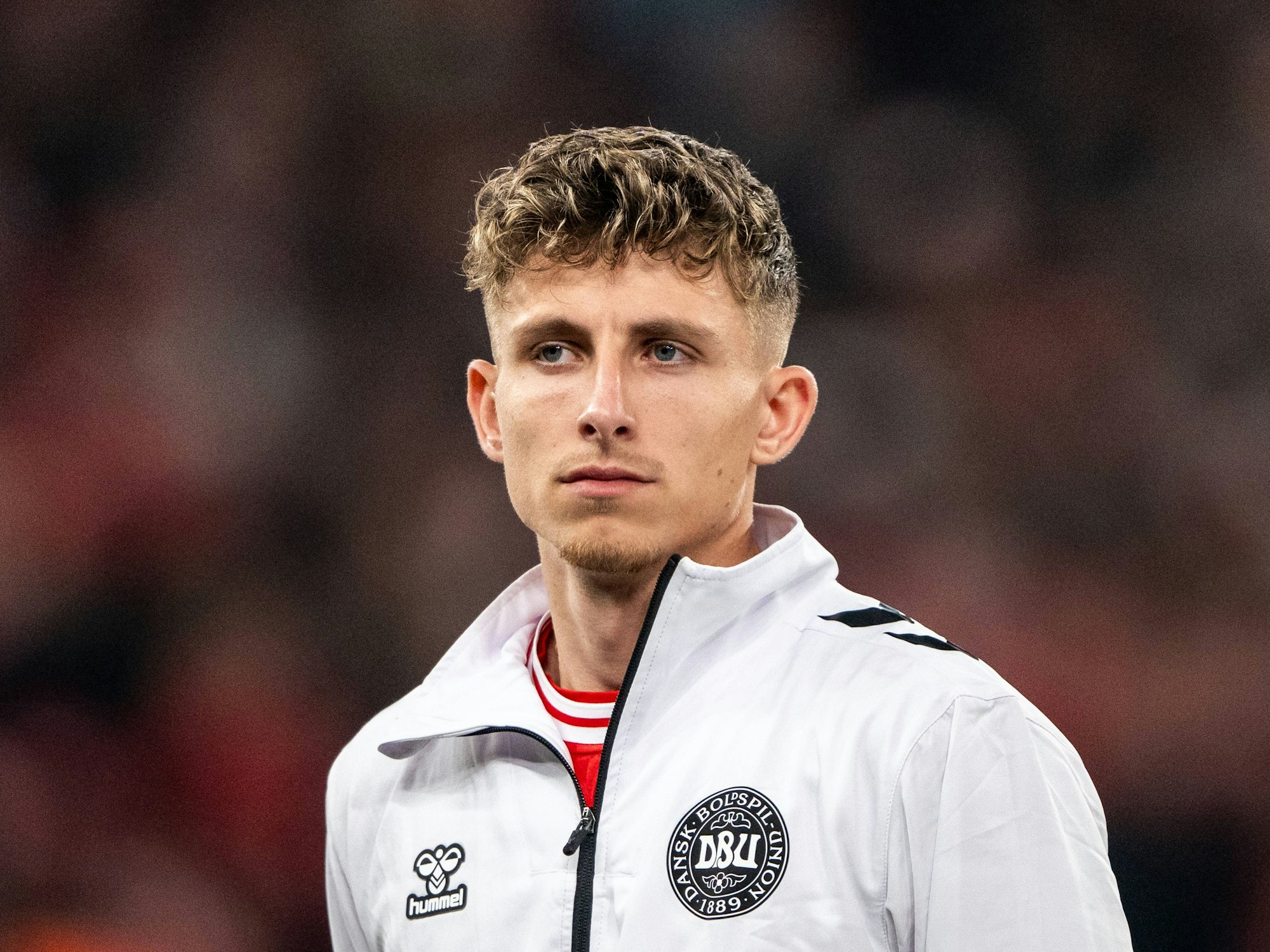 Jesper Lindström beim Nations-League-Spiel zwischen Dänemark und Portugal a, 20. März 2025.