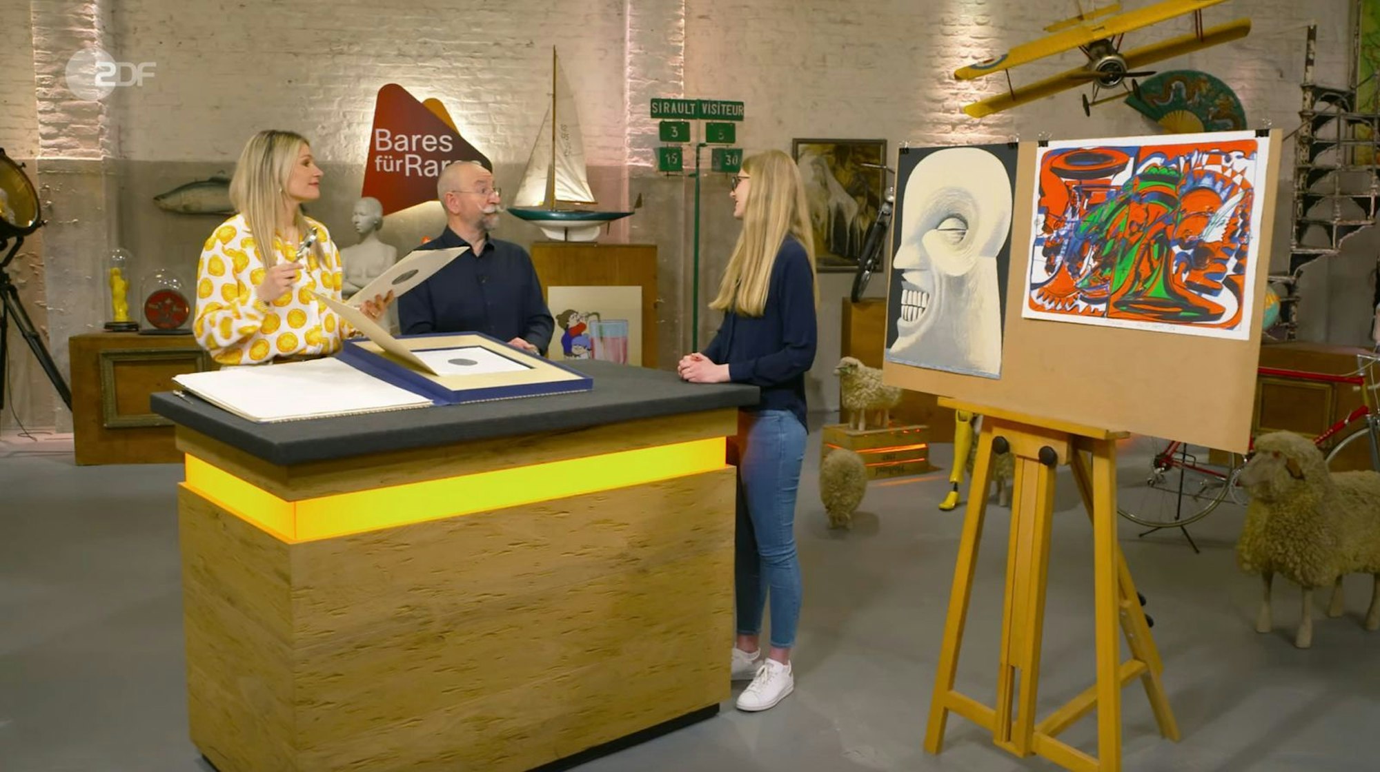 Das Mitbringsel von Franziska aus Buchholz stammte aus dem Nachlass der Großeltern ihres Partners. (Bild: ZDF)