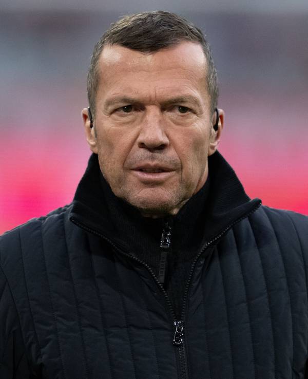 Der ehemalige Nationalspieler und TV-Experte Lothar Matthäus vor dem Spiel.