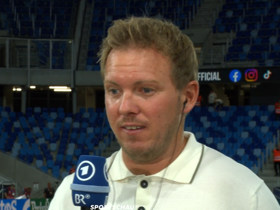 Julian Nagelsmann am ARD-Mikrofon.