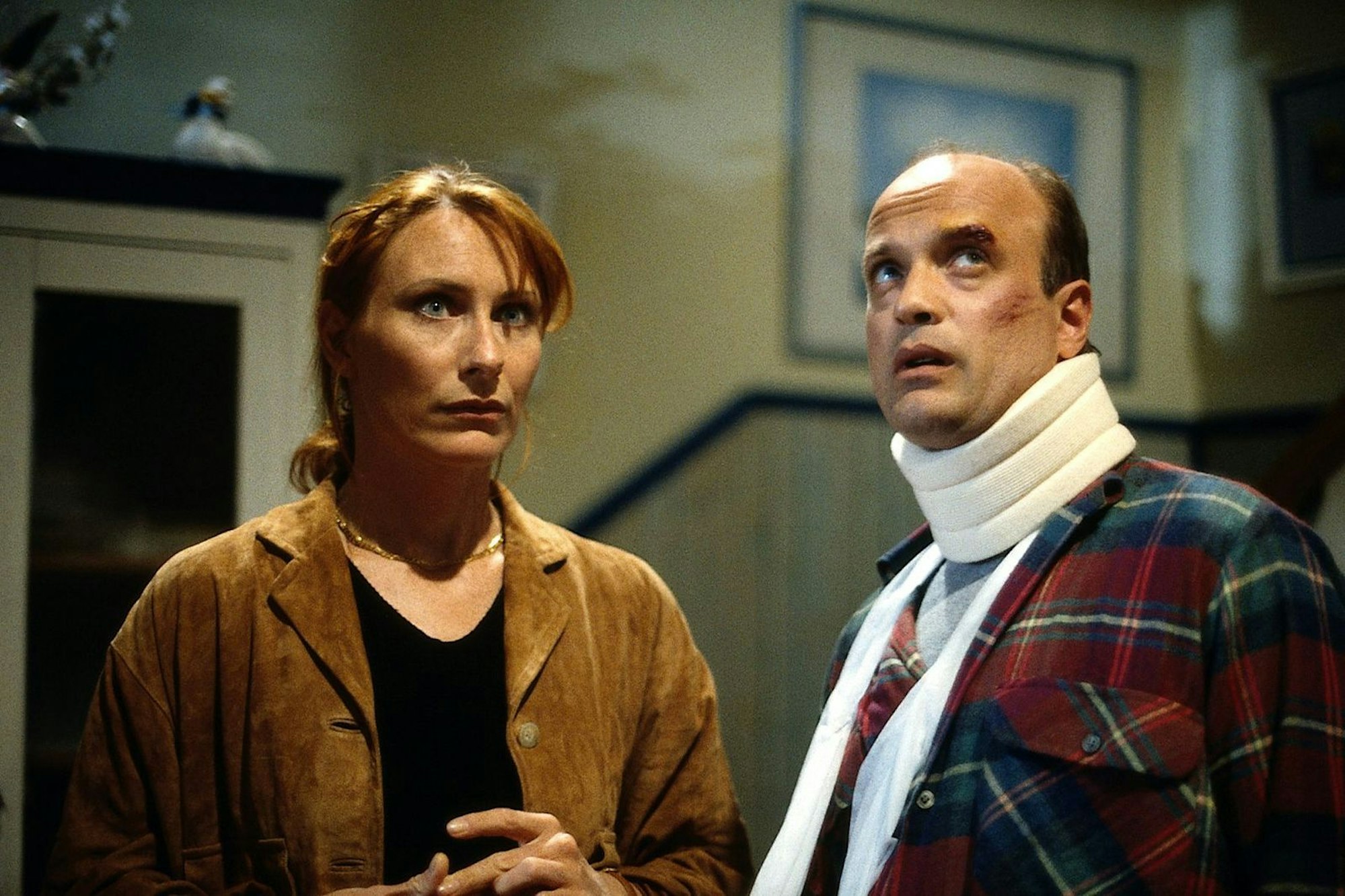 Szene aus dem ZDF-Fernsehfilm „Tod auf Amrum“ von 1998: Beim Dreh lernten sich Andrea Sawatzki und Christian Berkel kennen, die heute verheiratet sind. (Bild: ZDF / Gehner)