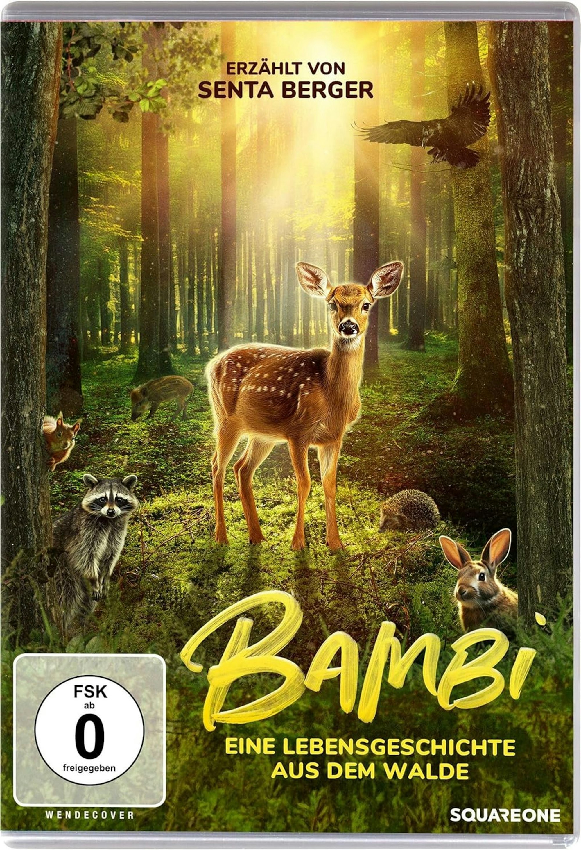 „Bambi - Eine Lebensgeschichte aus dem Walde“ wird von Senta Berger erzählt und zeigt echte Naturaufnahmen. (Bild: SquareOne Entertainment)
