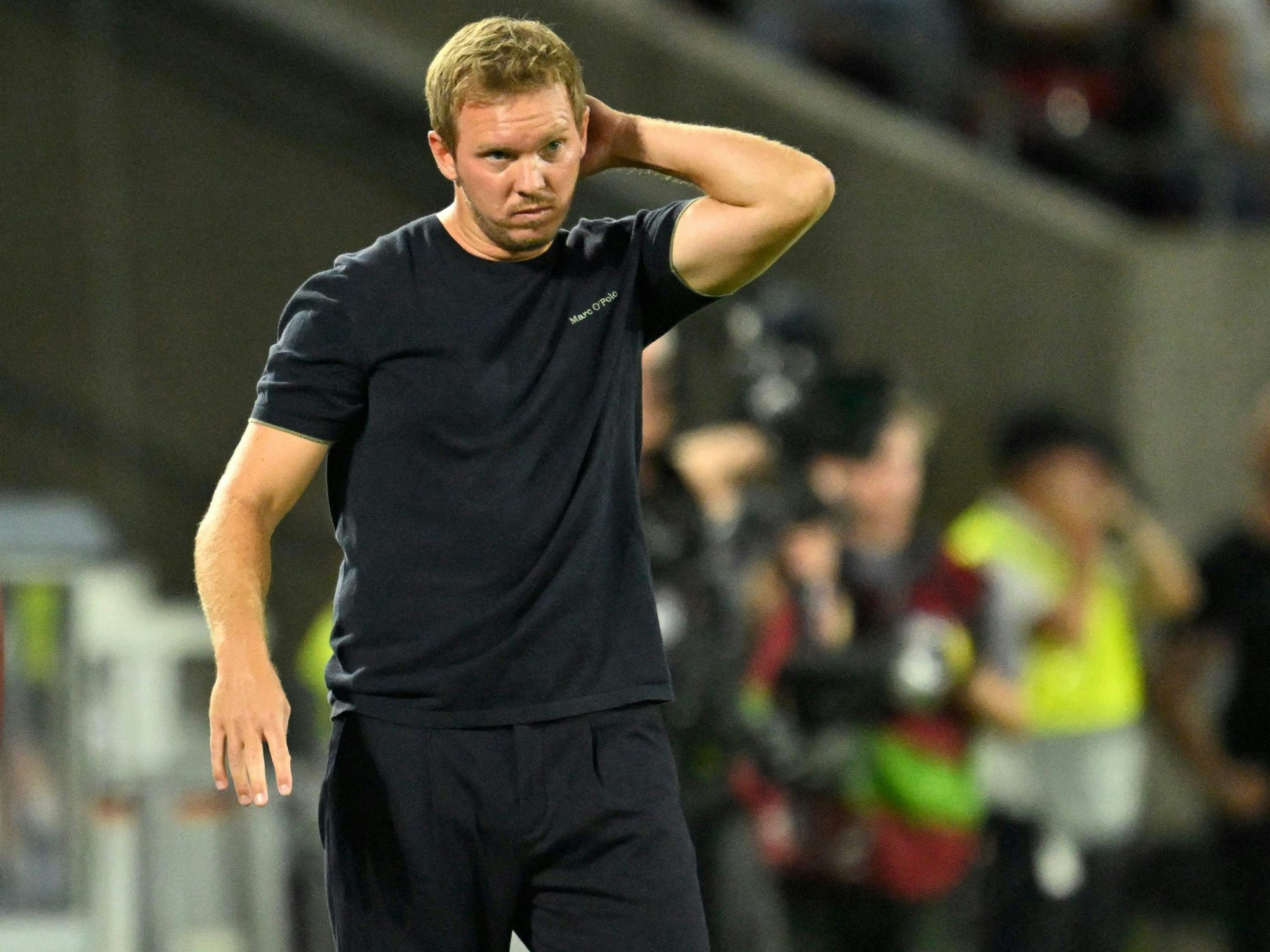 Julian Nagelsmann beim Länderspiel an der Seitenlinie.