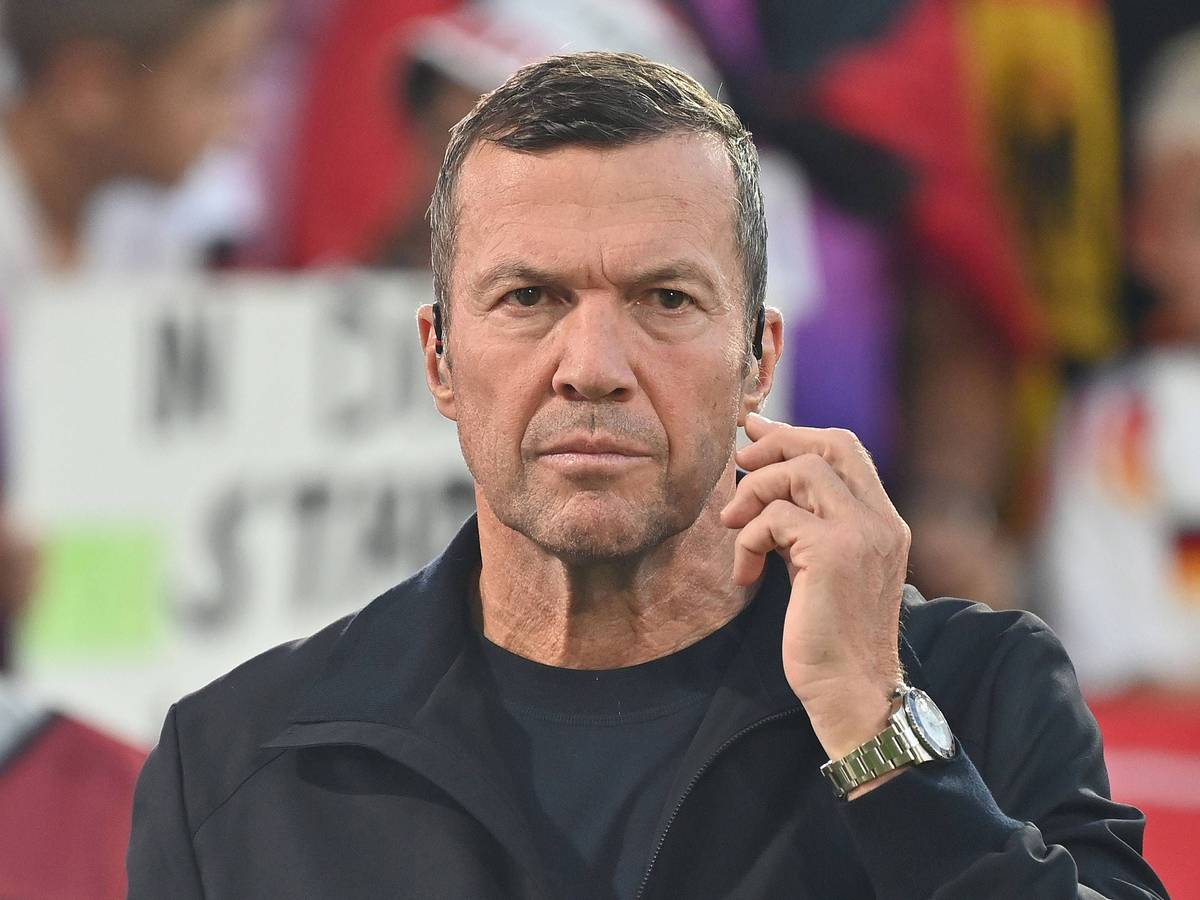 Lothar Matthäus im Vorfeld des Länderspiels gegen Nordirland.