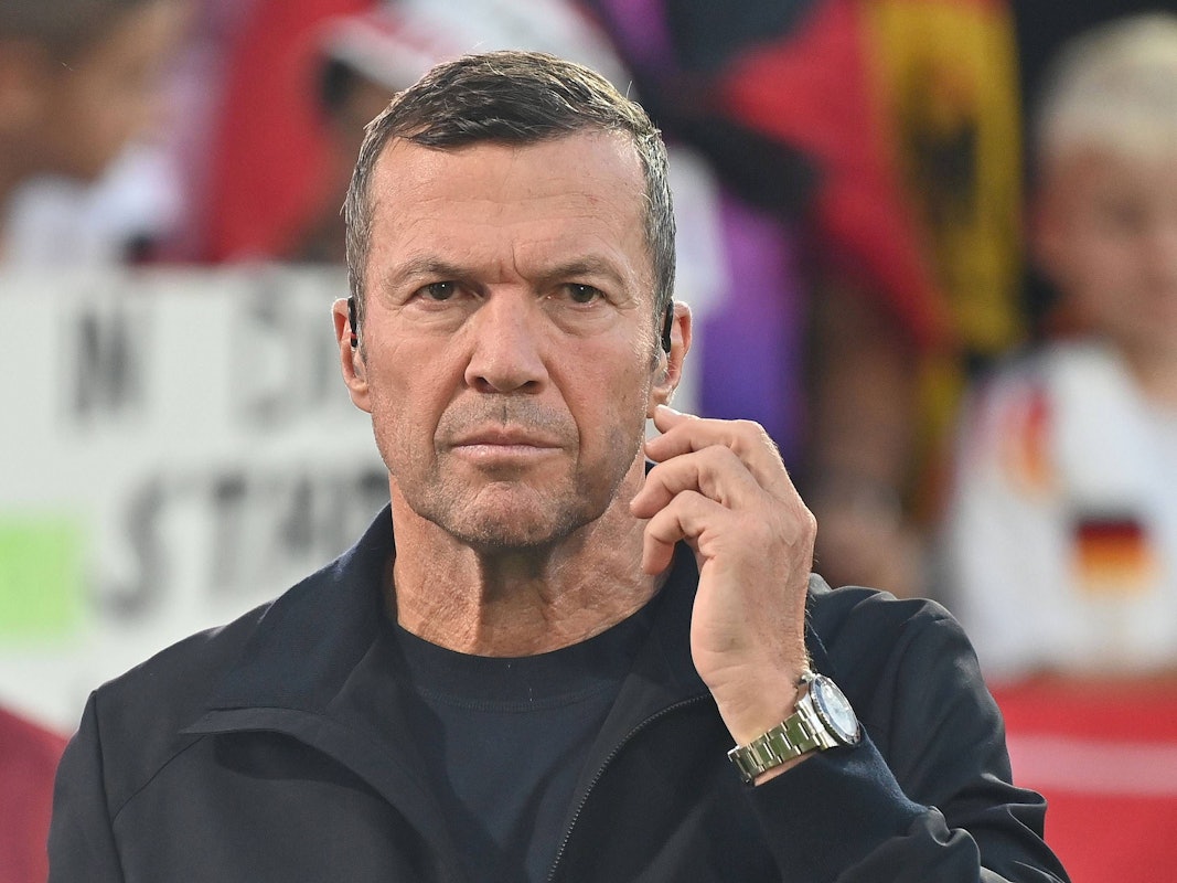 Lothar Matthäus im Vorfeld des Länderspiels gegen Nordirland.