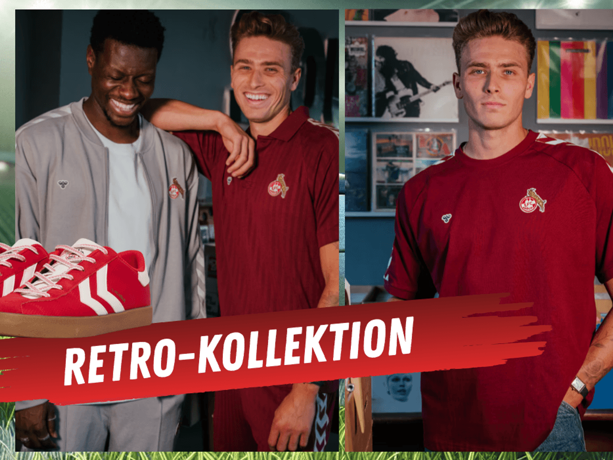 Shirts, Jacken, Schuhe und mehr aus der Retro-Kollektion des 1. FC Köln im FC-Fanshop.
