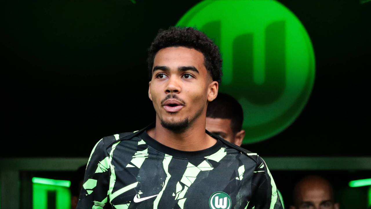 David Odogu im Spielertunnel.