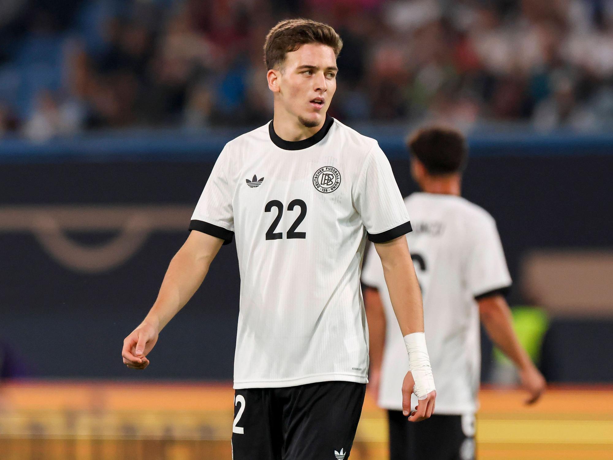 FC-Profi Said El Mala am Dienstagabend (9. September 2025) beim U21-Länderspiel gegen Lettland.