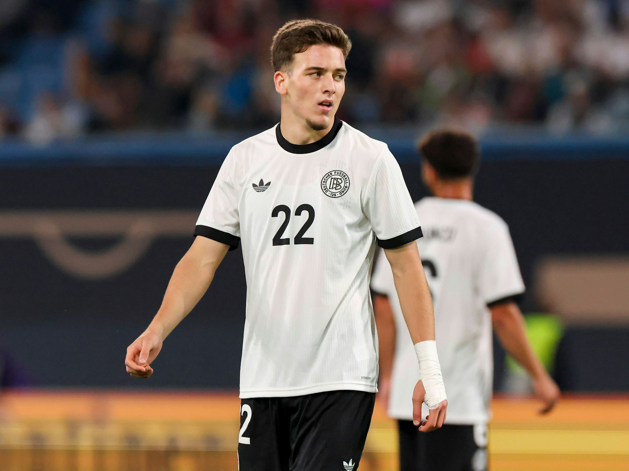 FC-Profi Said El Mala am Dienstagabend (9. September 2025) beim U21-Länderspiel gegen Lettland.