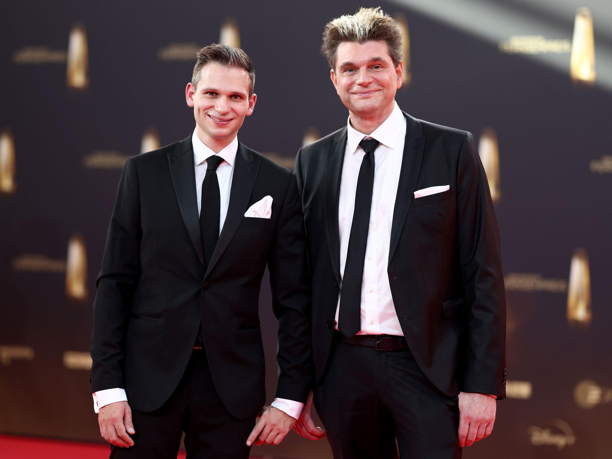 Lutz van der Horst und Fabian Köster beim Deutschen Fernsehpreis.