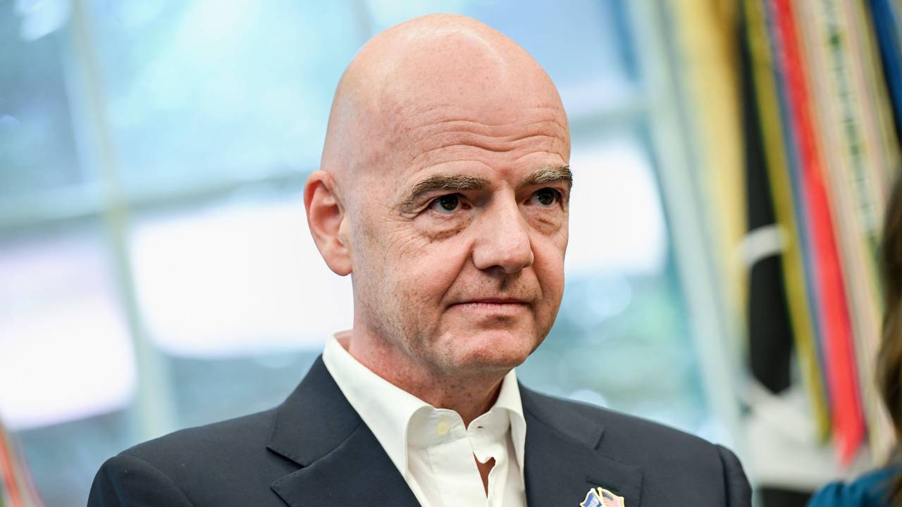 Gianni Infantino beim Treffen mit dem amerikanischen Präsidenten Donald Trump am 22. August 2025.