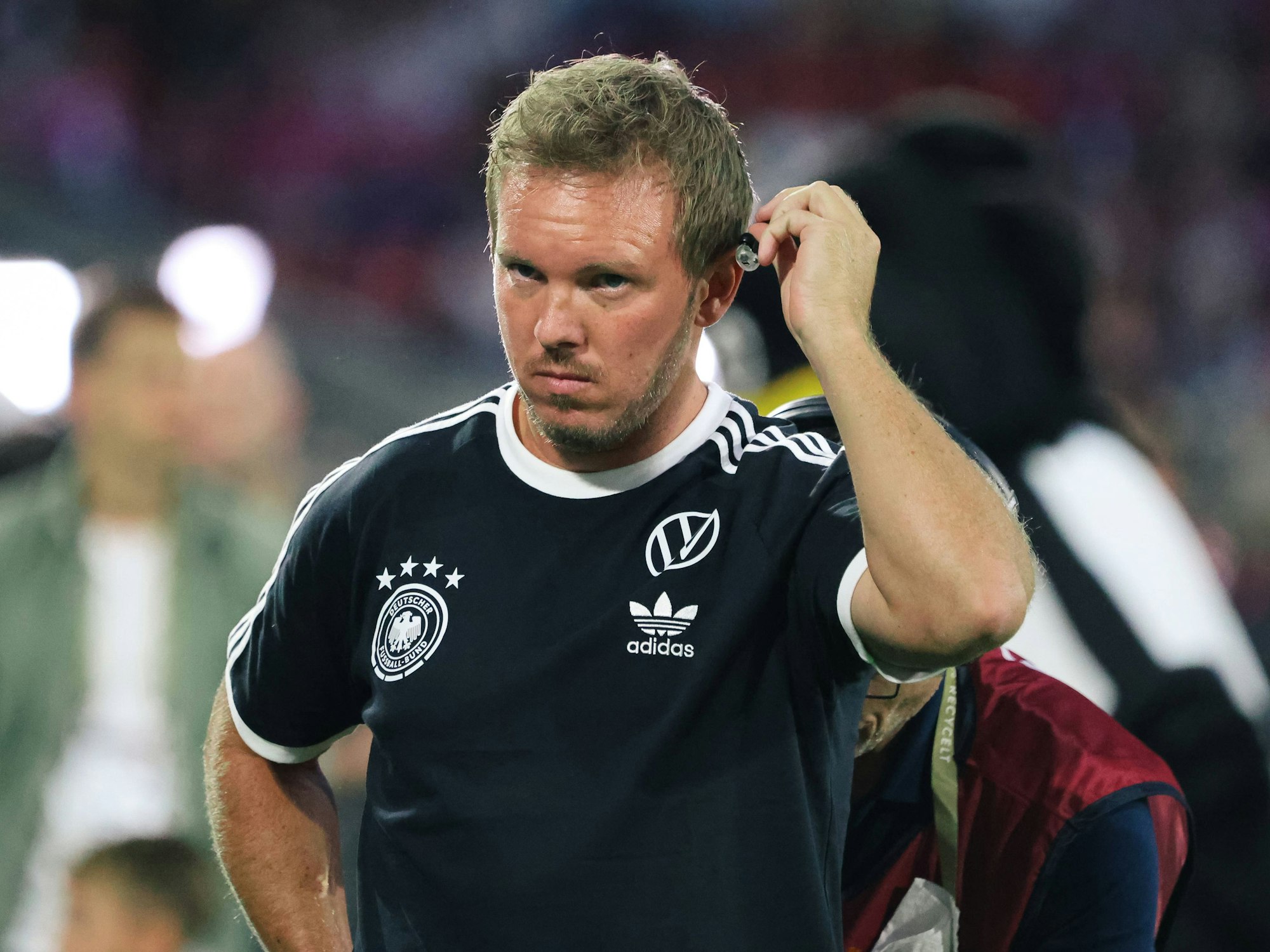 Bundestrainer Julian Nagelsmann beim Spiel der deutschen Nationalmannschaft gegen Nordirland.