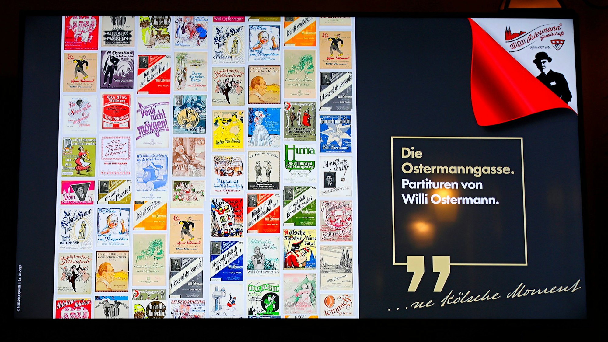 Illustration der Ostermanngasse im Brauhaus Sion.