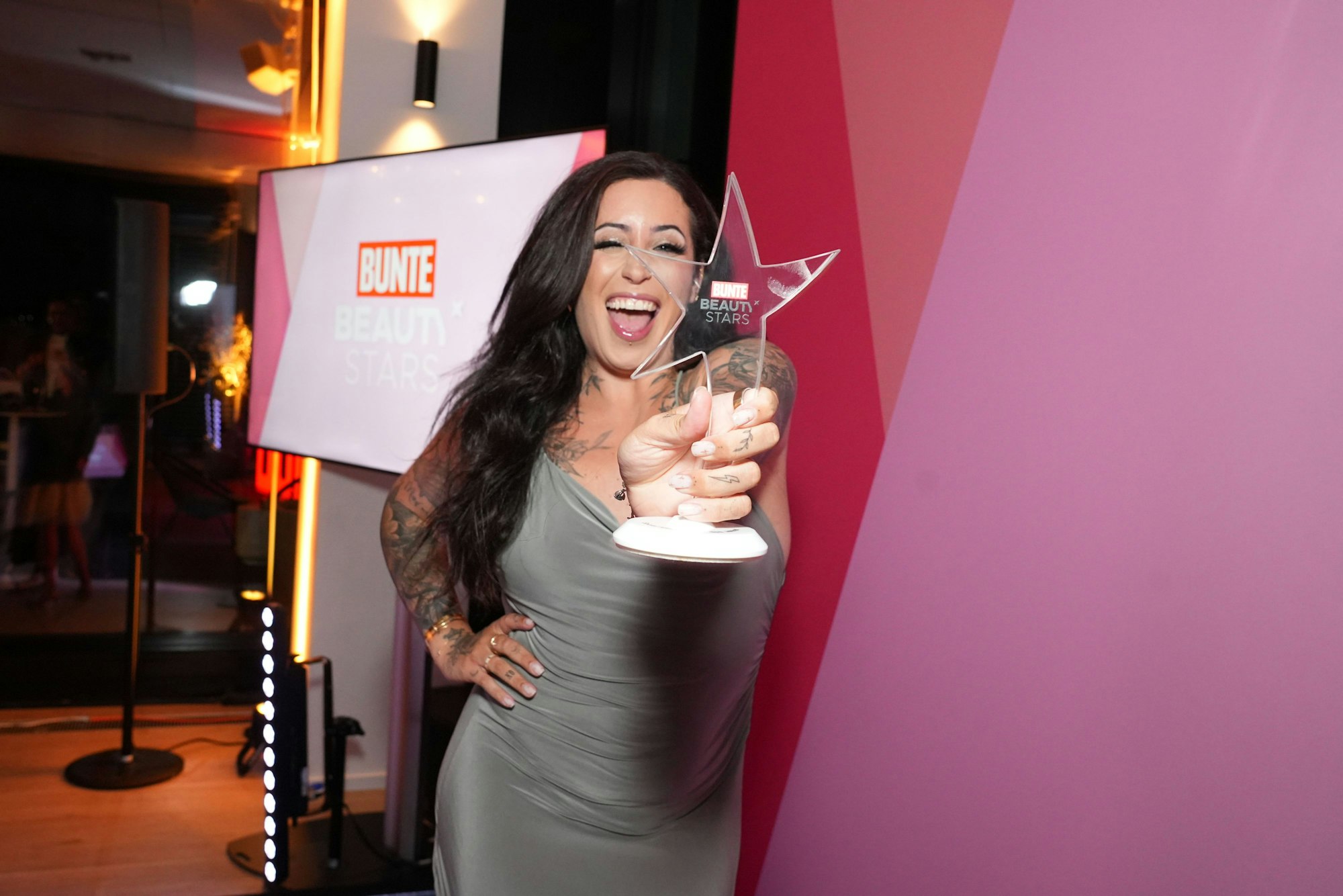 Jolina Mennen freute sich: Sie erhielt einen Personality-Award.