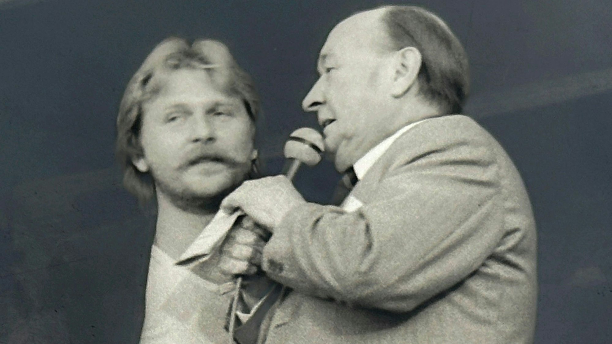 Henning Krautmacher mit Udo Werner bei der Talentprobe.