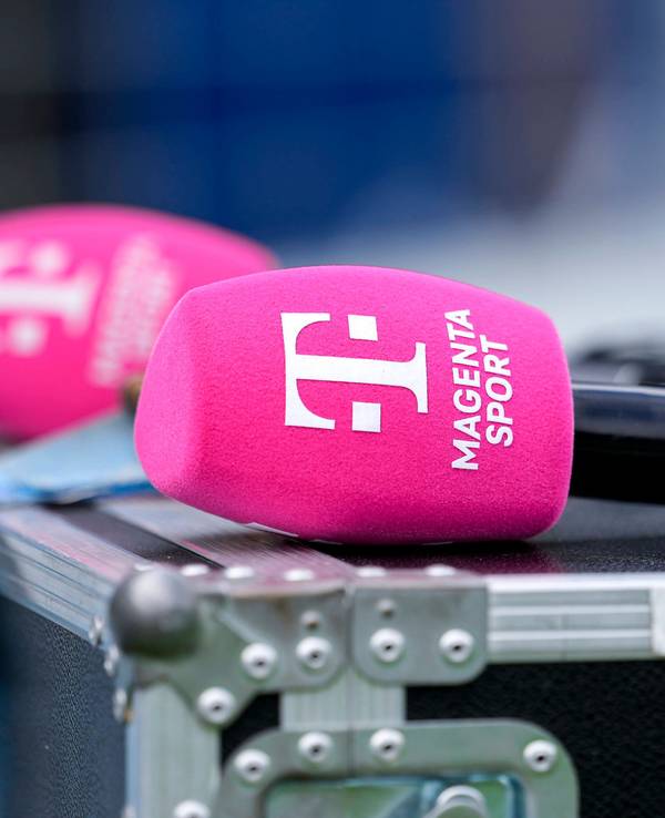Ein Mikrofon von MagentaSport. Dieses Foto dient als Symbolbild.