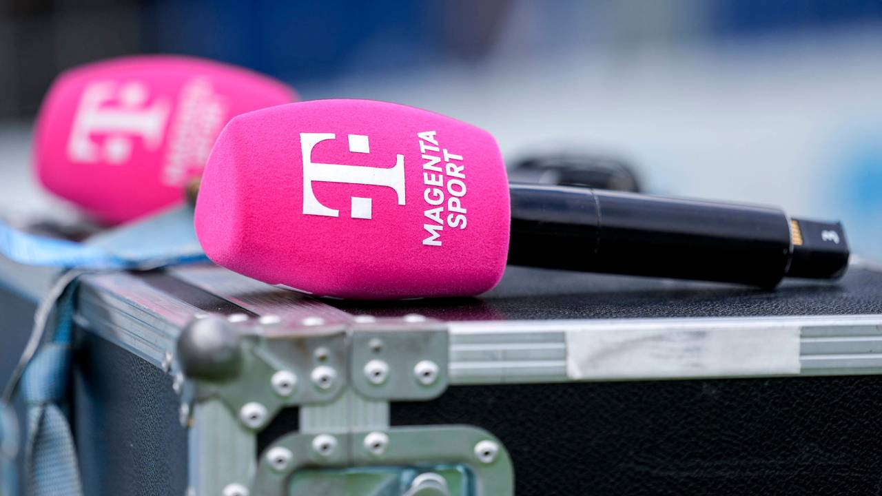 Ein Mikrofon von MagentaSport. Dieses Foto dient als Symbolbild.