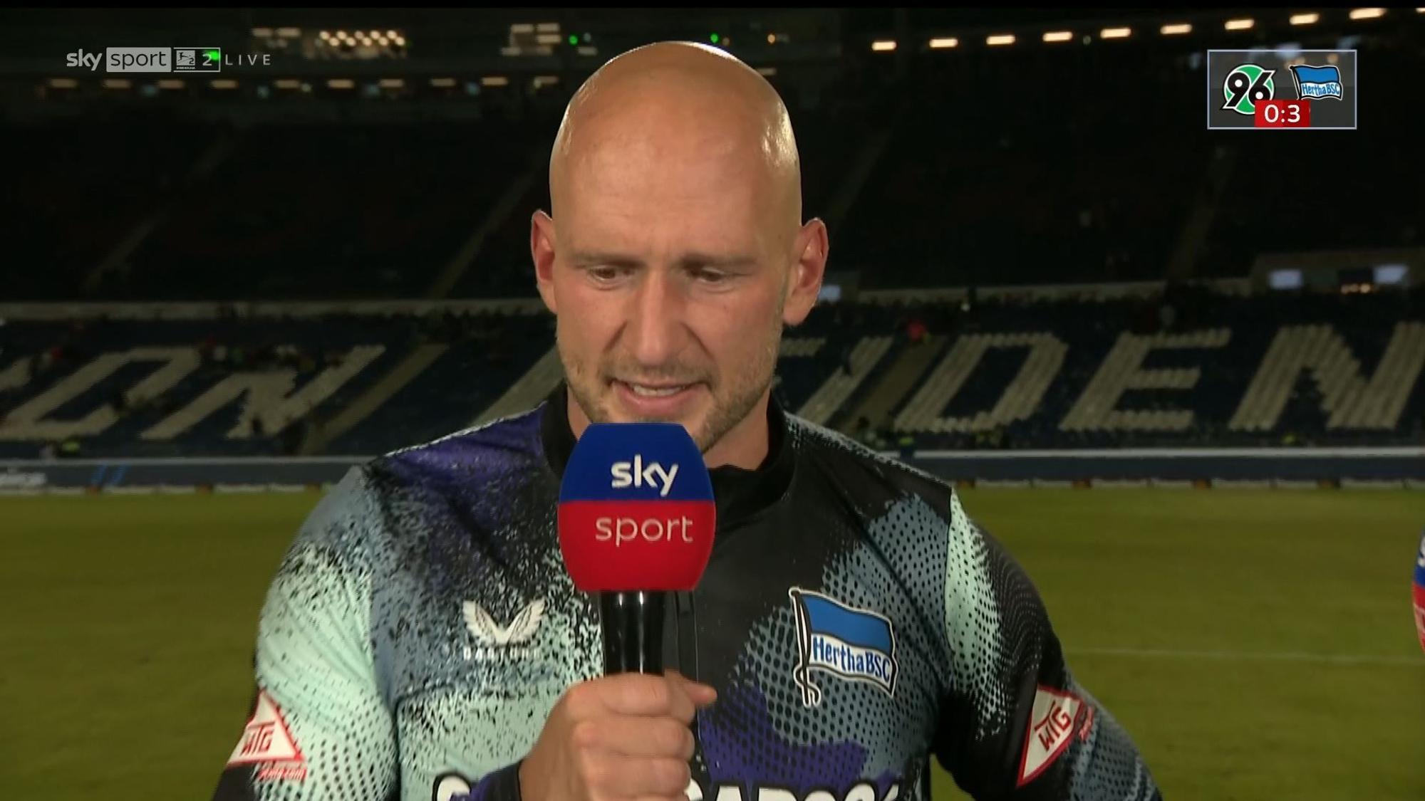 Toni Leistner im TV-Interview bei Sky.