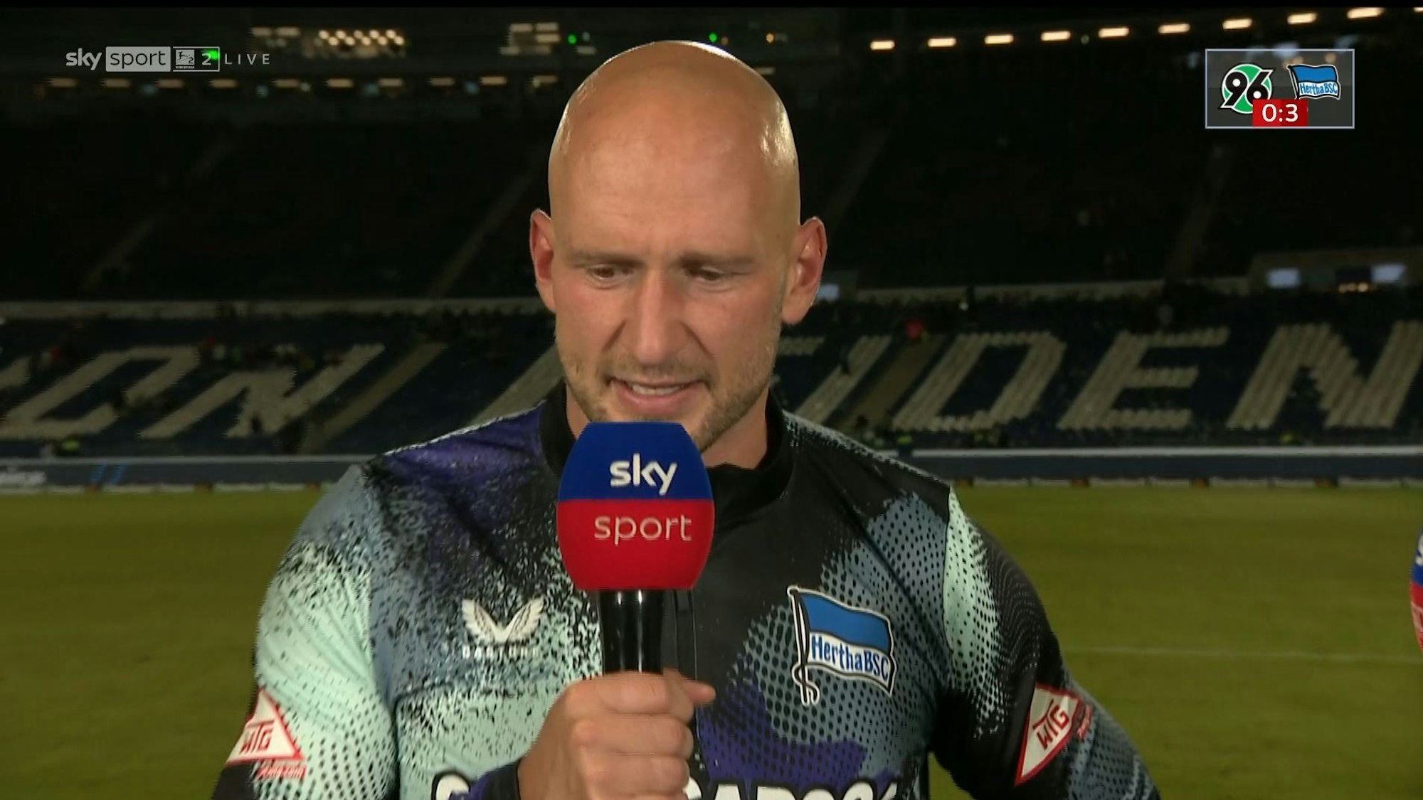 Toni Leistner im TV-Interview bei Sky.