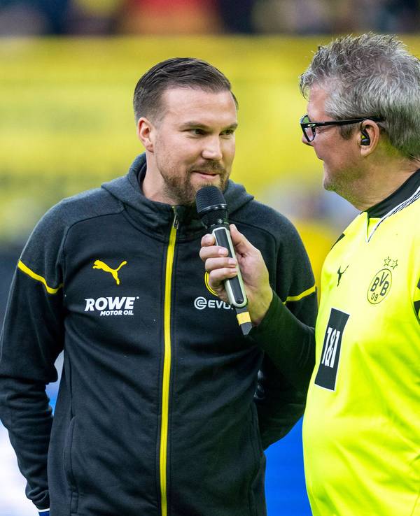 Ex-BVB-Profi Kevin Großkreutz im Interview mit Stadionsprecher Norbert Dickel.