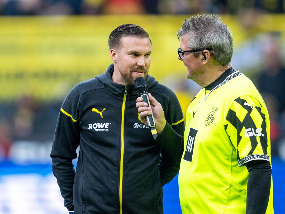 Ex-BVB-Profi Kevin Großkreutz im Interview mit Stadionsprecher Norbert Dickel.