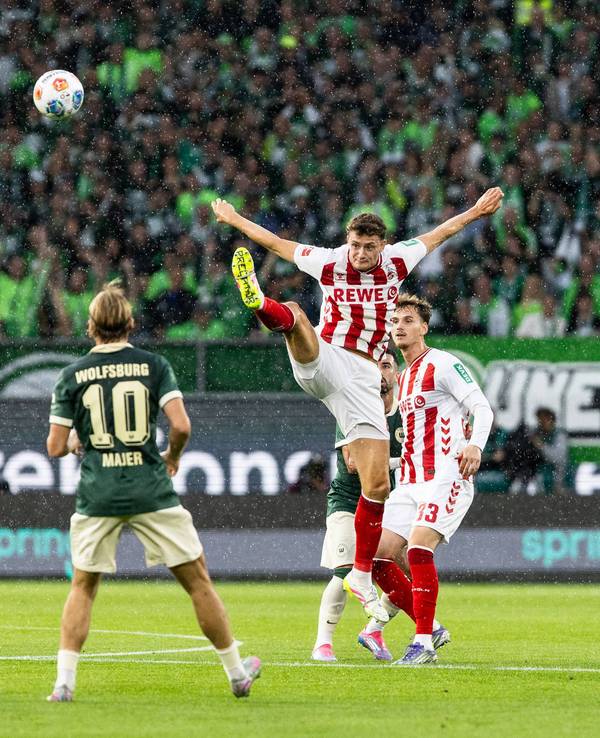Eric Martel im Spiel gegen den VfL Wolfsburg.