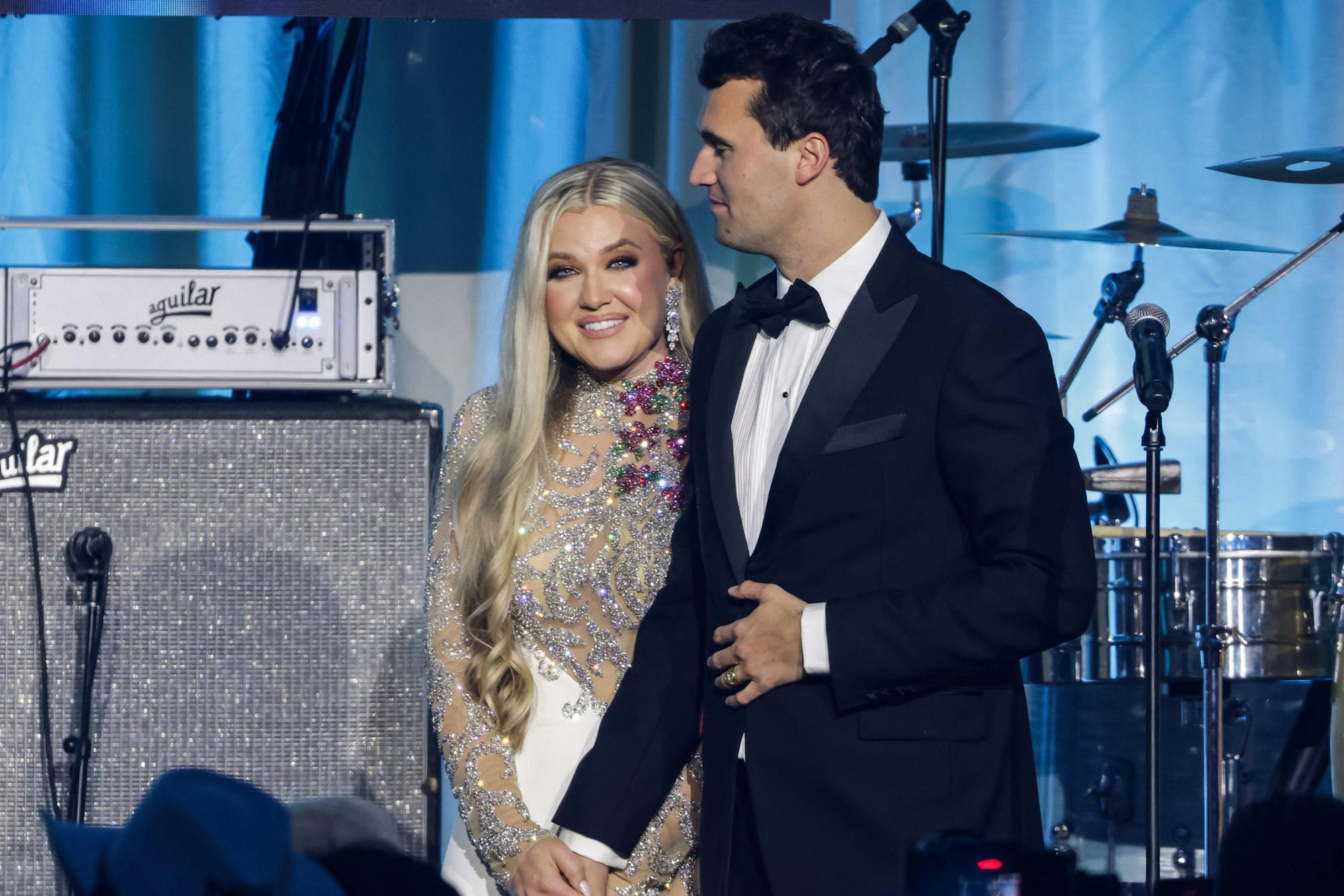 Charlie Kirk und seine Ehefrau Erika im Januar 2025