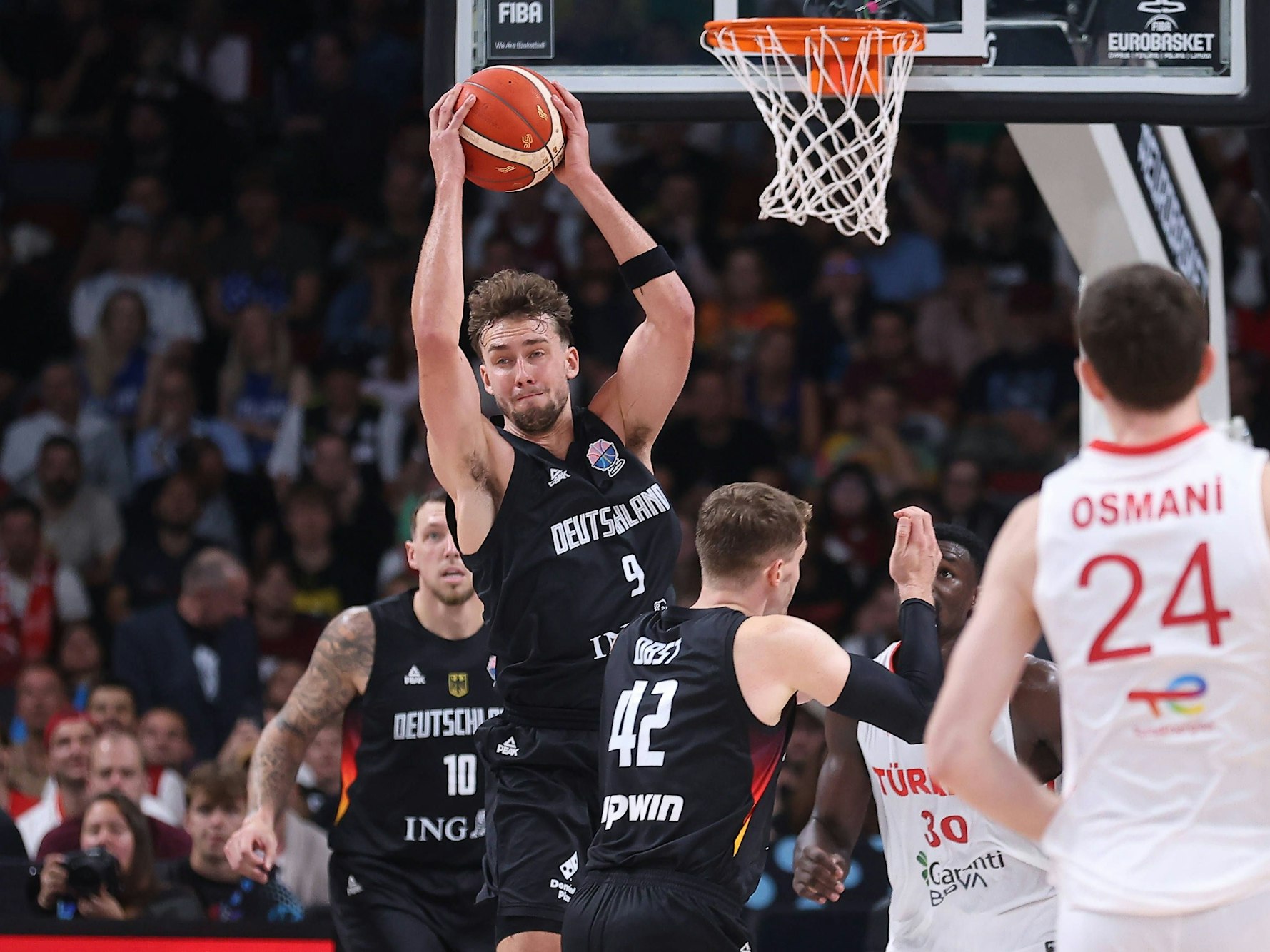 Franz Wagner mit vielen Punkten im Finale gegen die Türkei.