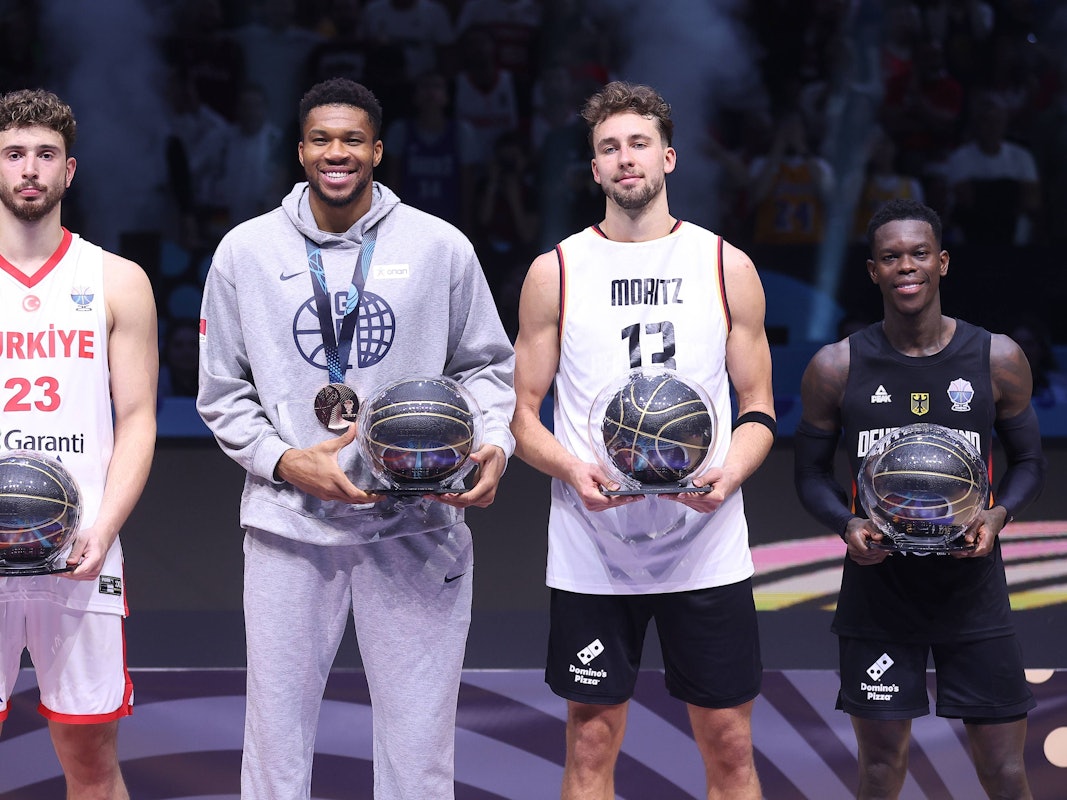 Franz Wagner und Dennis Schröder bei der Wahl des All-Star-Teams.