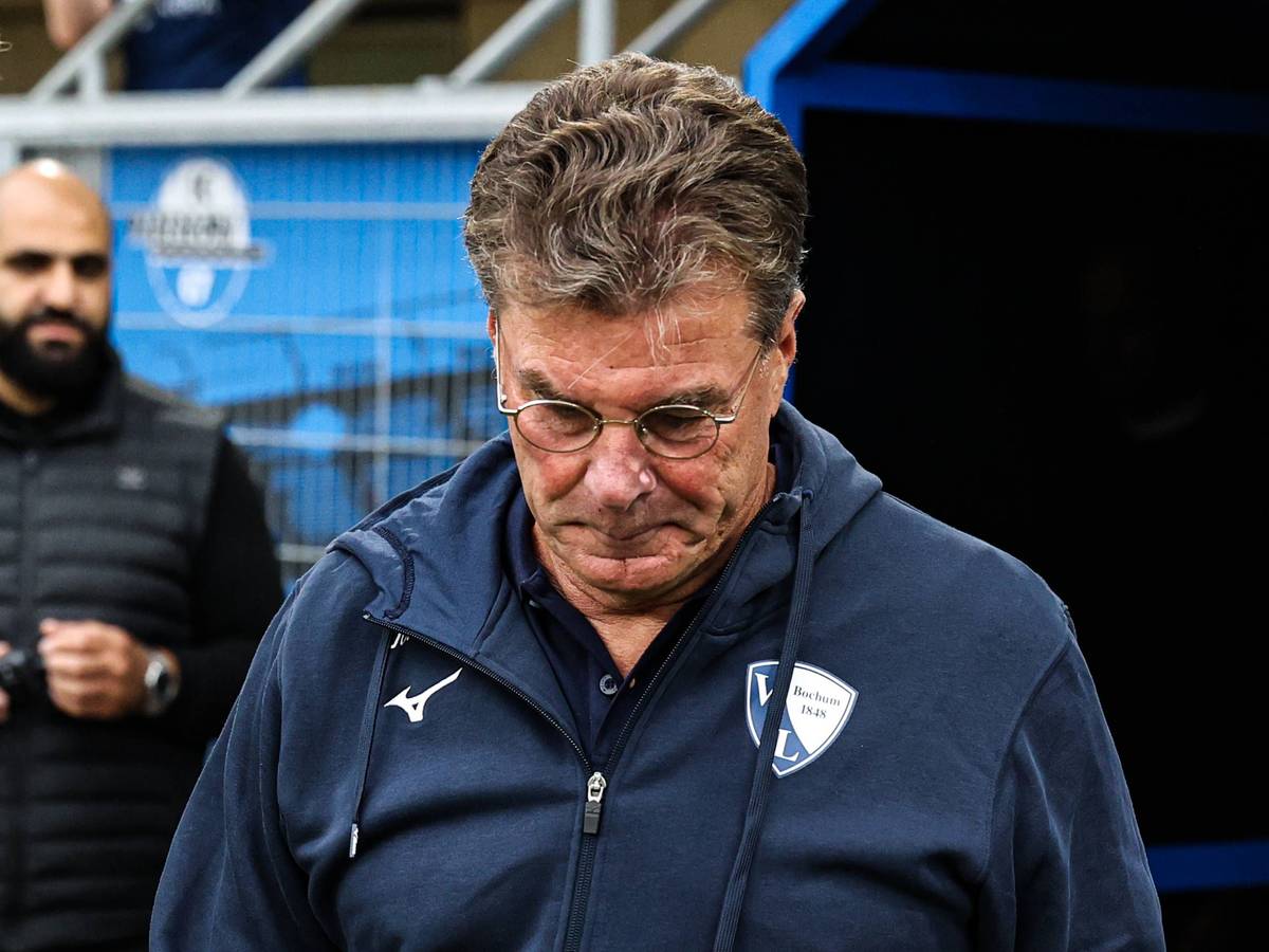 Dieter Hecking mit zerknirschtem Blick.