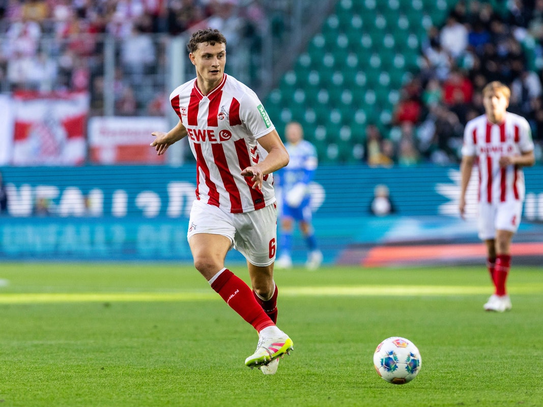 Eric Martel (1. FC Köln) am 13. September 2025 beim Spiel in Wolfsburg.
