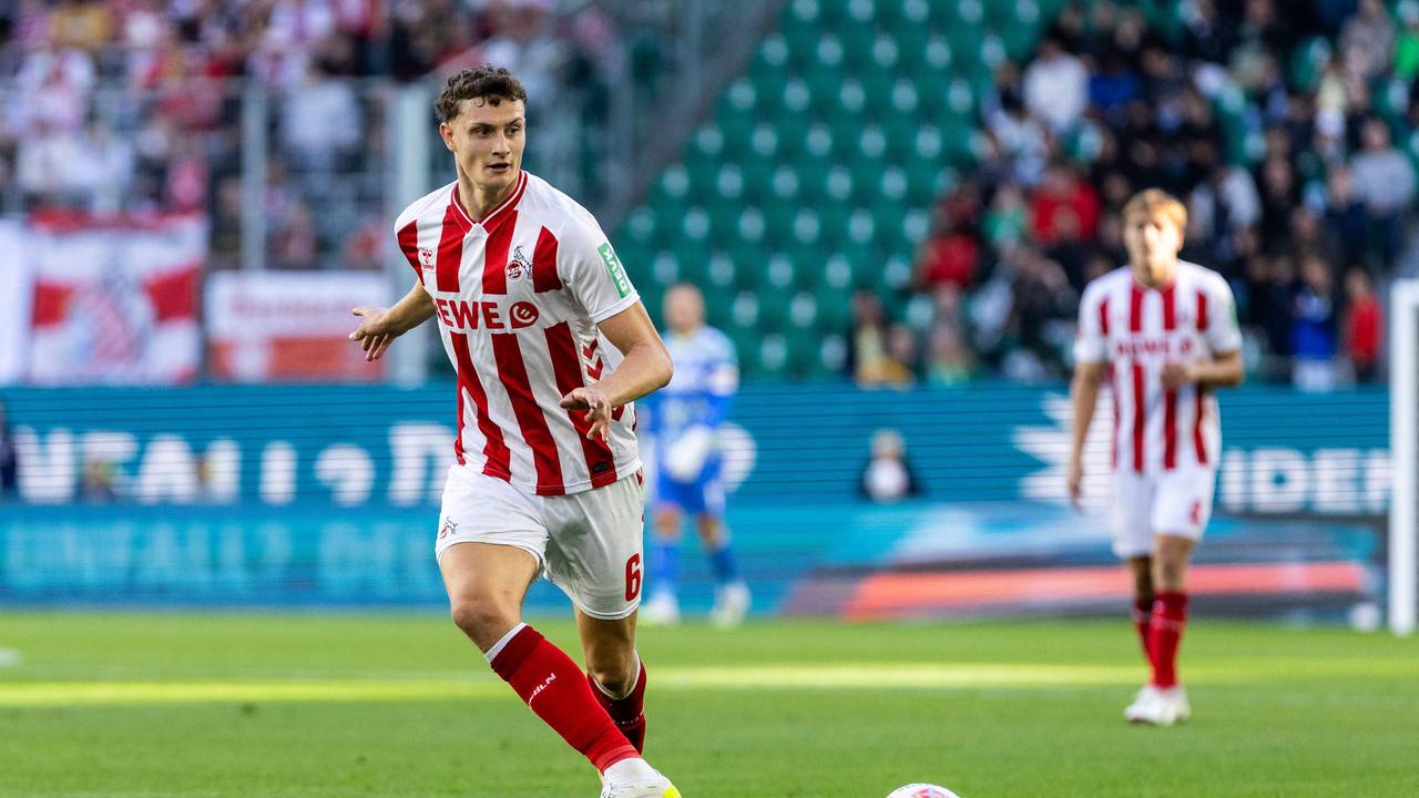 Eric Martel (1. FC Köln) am 13. September 2025 beim Spiel in Wolfsburg.