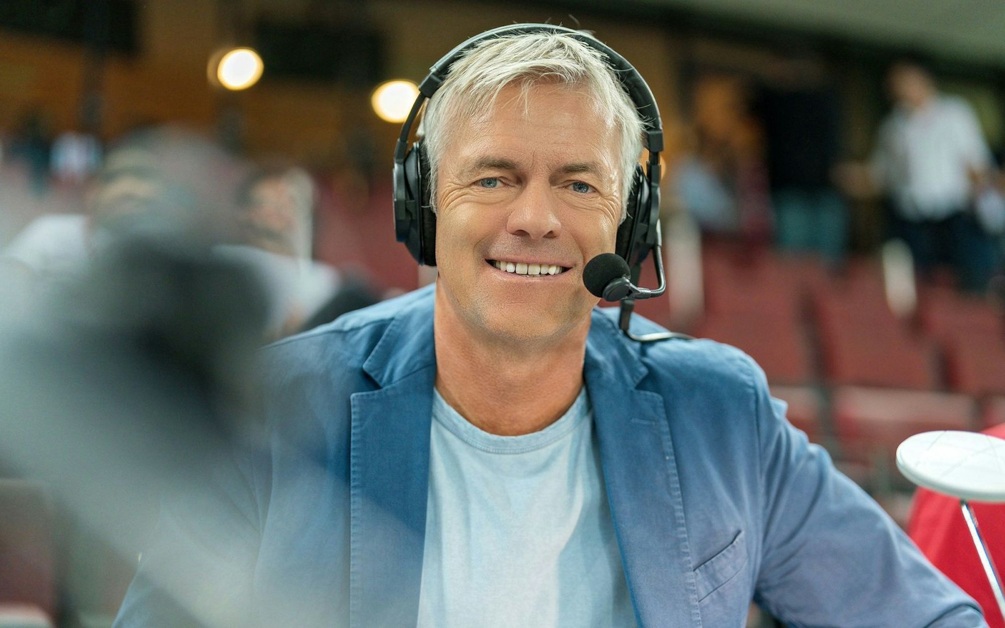 ARD-Kommentator Tom Bartels wirbt um Verständnis: „Ich glaube, das viele gar nicht wissen, was das für ein Job ist.“ (Bild: SWR / Christian Koch)