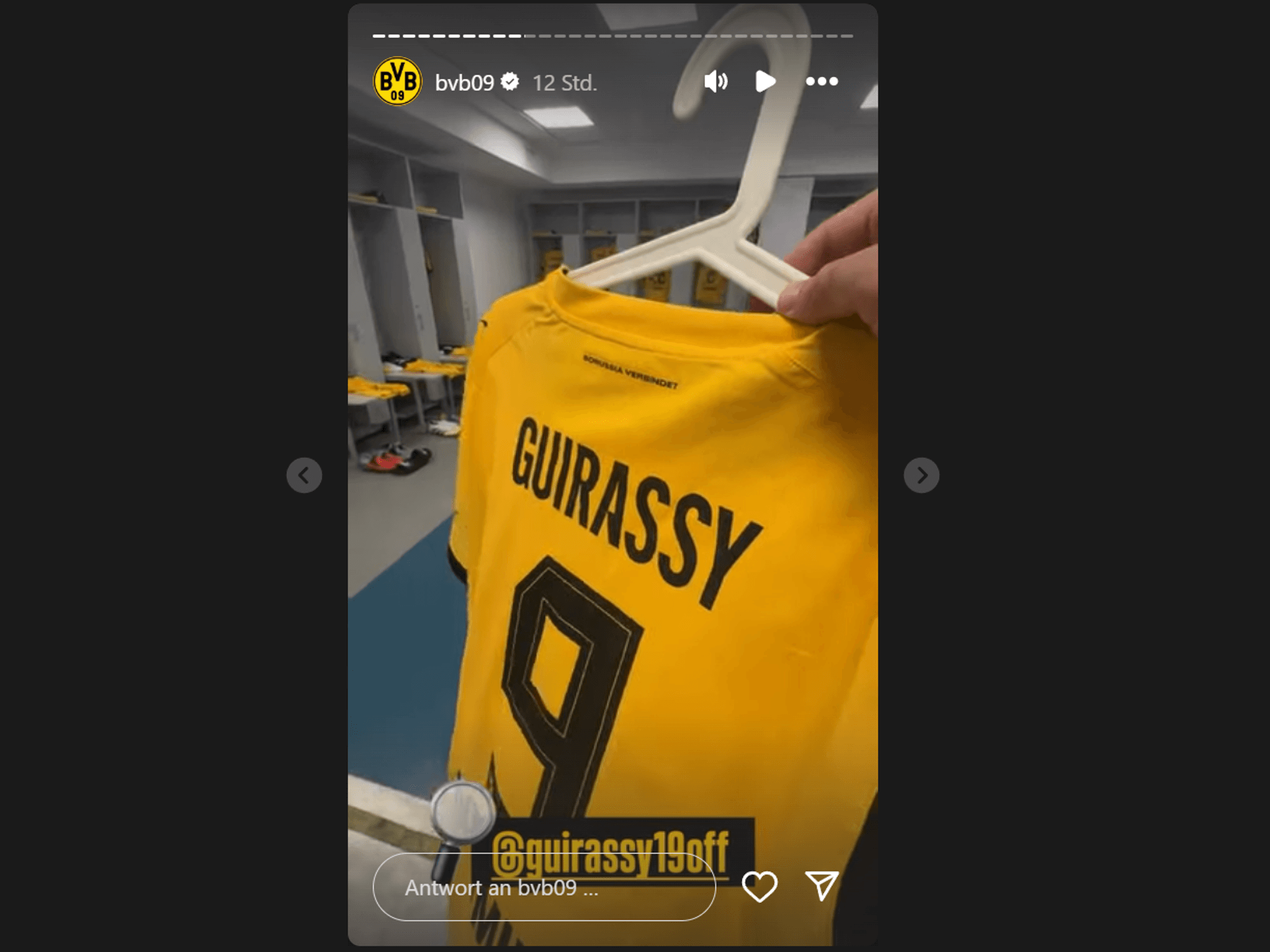 Das Trikot von Serhou Guirassy.