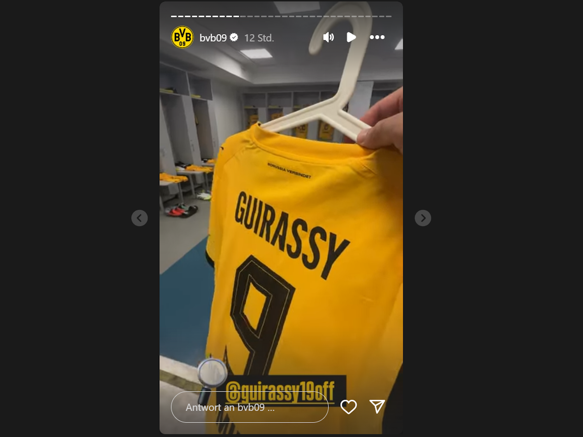 Das Trikot von Serhou Guirassy.