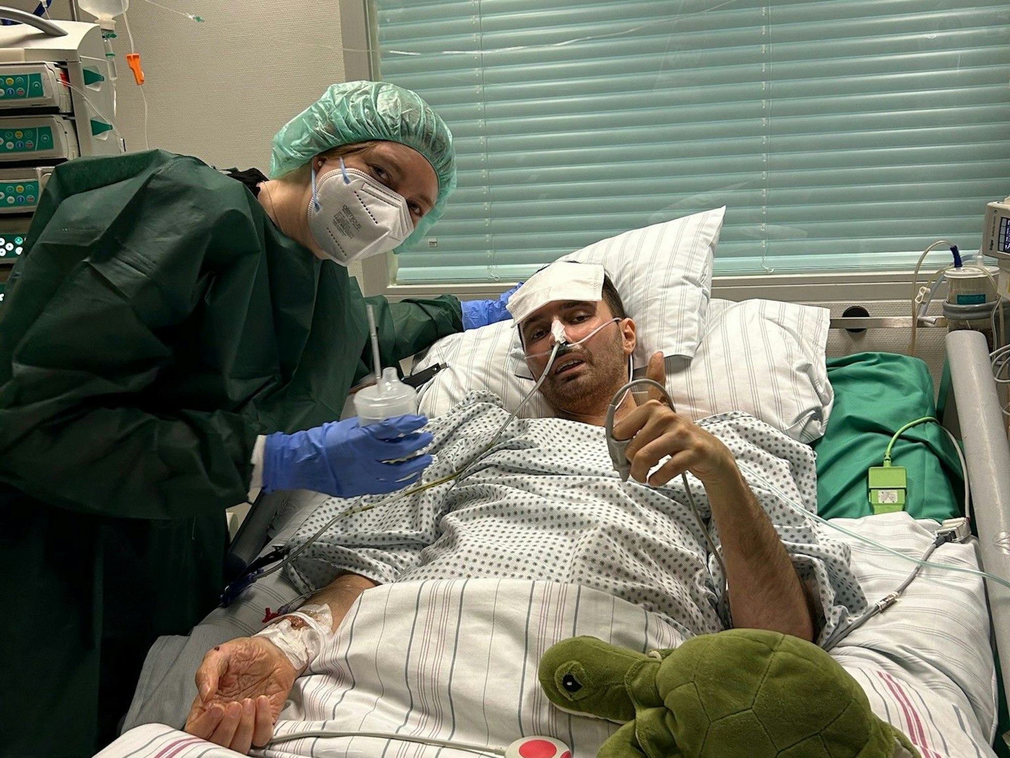 Sebastian Hafer mit seiner Freundin Johanna.