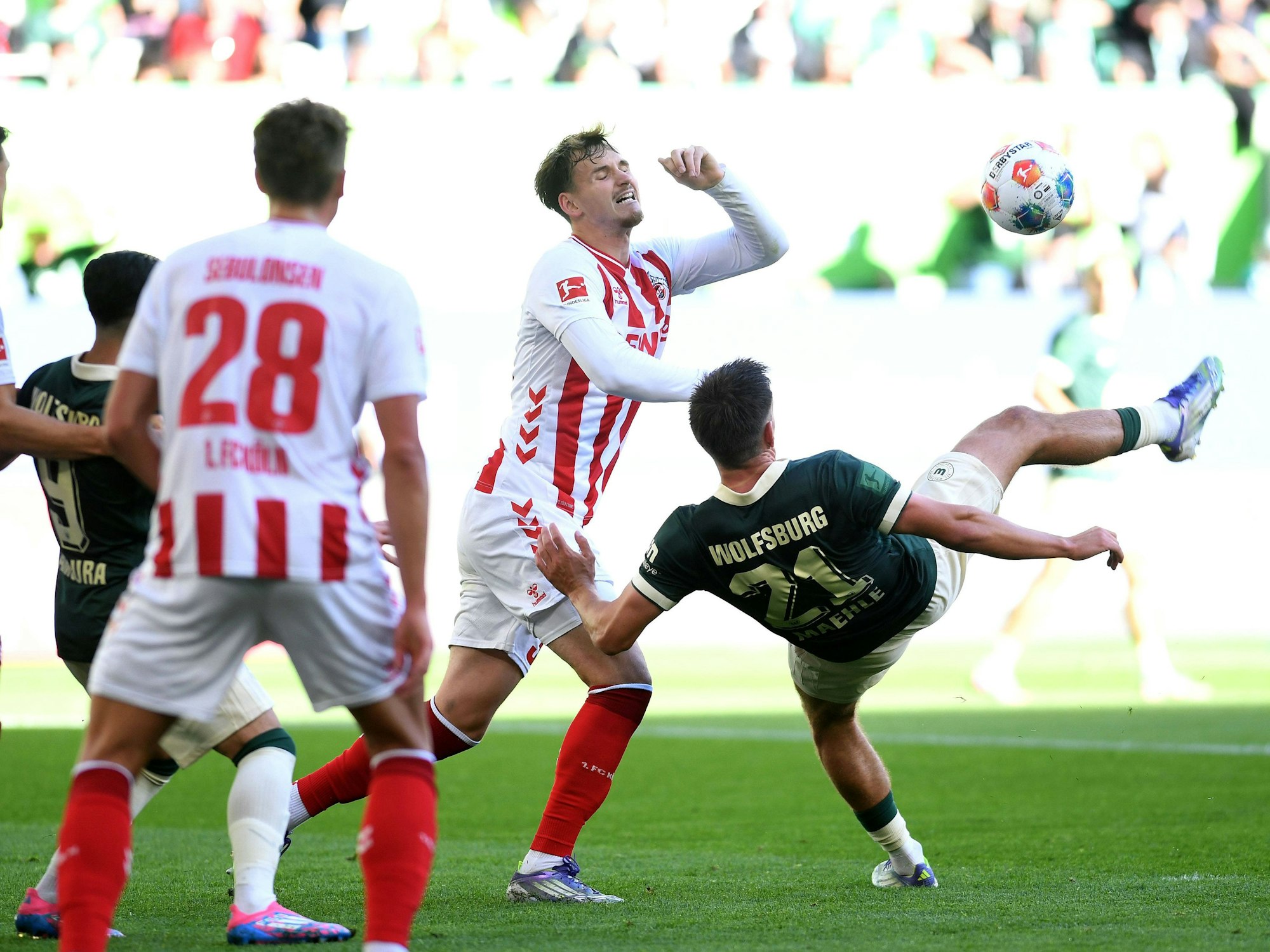 Rav van den Berg im Spiel gegen Wolfsburg.