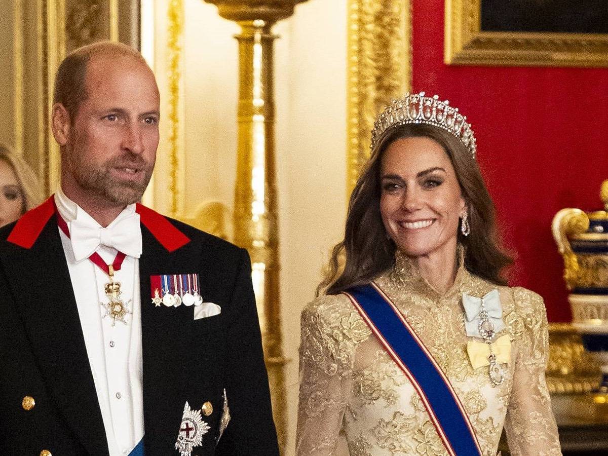 Prinzessin Kate zog beim Staatsbankett neben Prinz WIlliam alle Blicke auf sich.