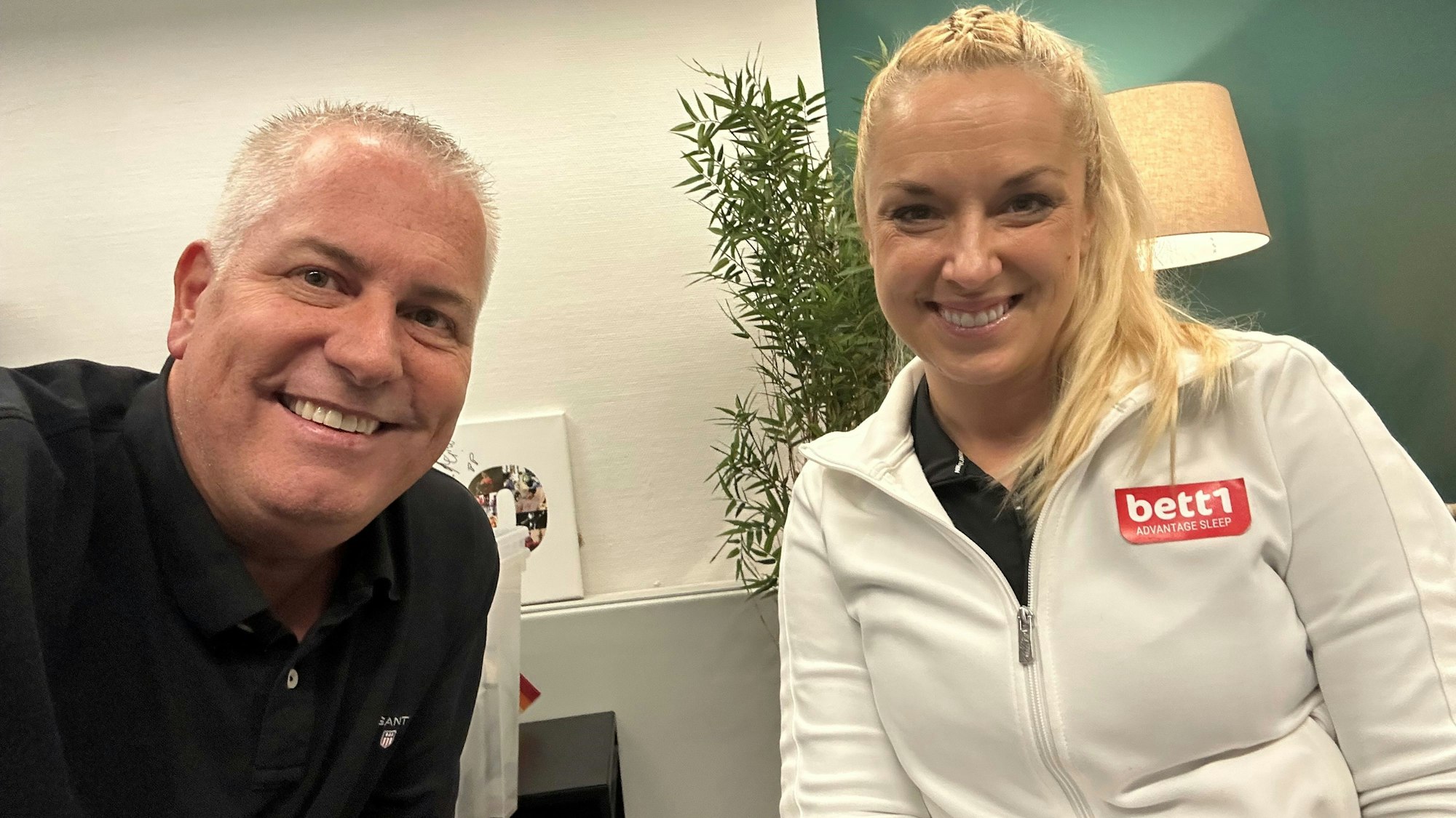 Marcel Schwamborn im Gespräch mit Sabine Lisicki.